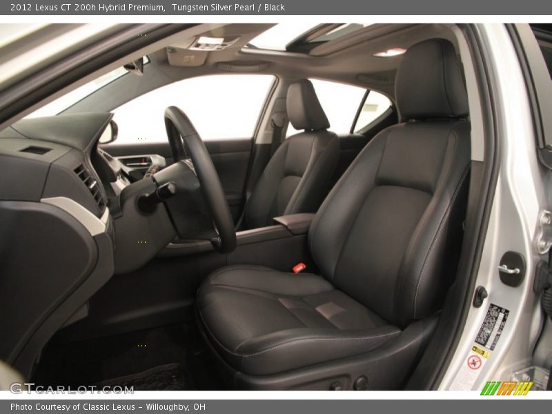 Tungsten Silver Pearl / Black 2012 Lexus CT 200h Hybrid Premium