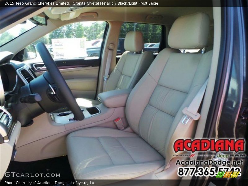 Granite Crystal Metallic / Black/Light Frost Beige 2015 Jeep Grand Cherokee Limited