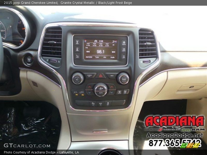 Granite Crystal Metallic / Black/Light Frost Beige 2015 Jeep Grand Cherokee Limited