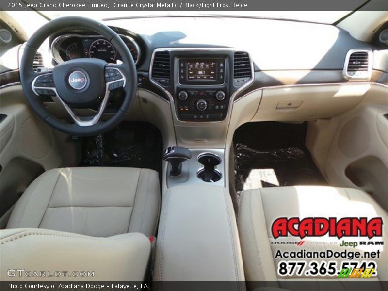 Granite Crystal Metallic / Black/Light Frost Beige 2015 Jeep Grand Cherokee Limited