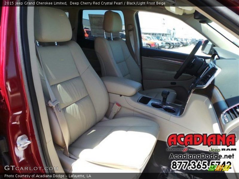 Deep Cherry Red Crystal Pearl / Black/Light Frost Beige 2015 Jeep Grand Cherokee Limited