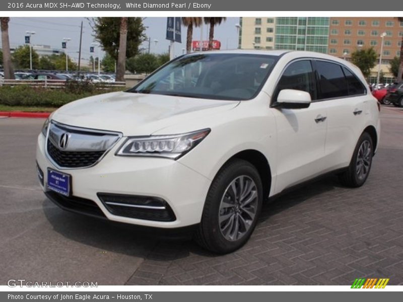 White Diamond Pearl / Ebony 2016 Acura MDX SH-AWD Technology