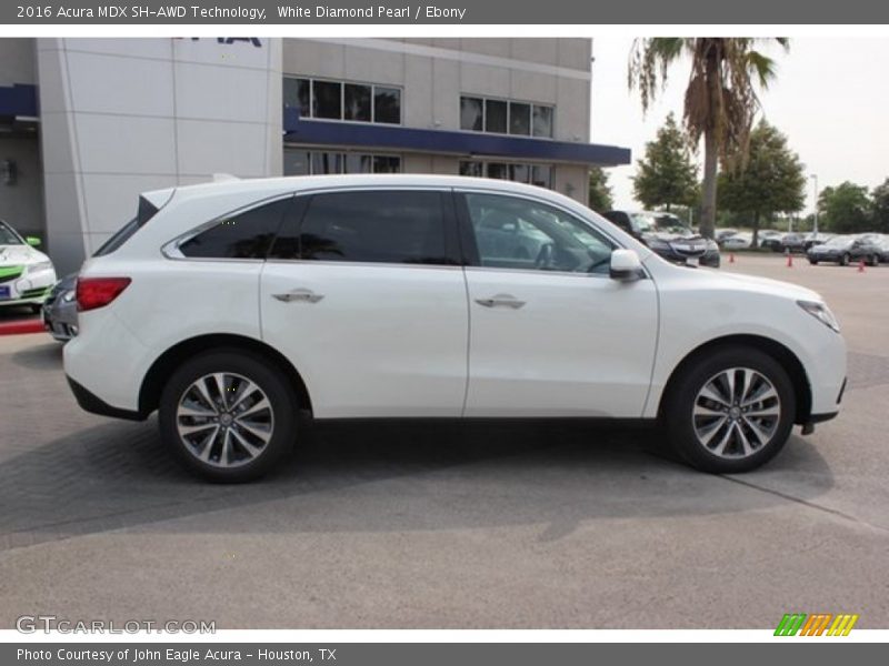 White Diamond Pearl / Ebony 2016 Acura MDX SH-AWD Technology