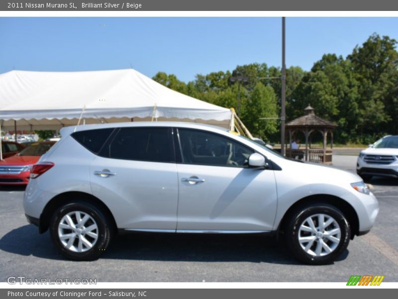 Brilliant Silver / Beige 2011 Nissan Murano SL