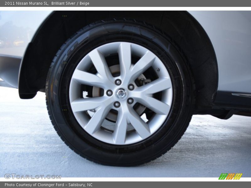 Brilliant Silver / Beige 2011 Nissan Murano SL