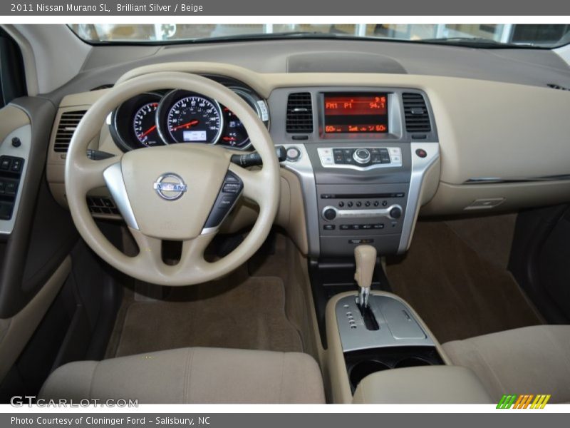 Brilliant Silver / Beige 2011 Nissan Murano SL
