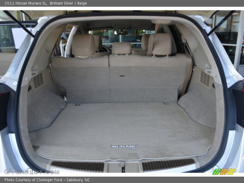 Brilliant Silver / Beige 2011 Nissan Murano SL