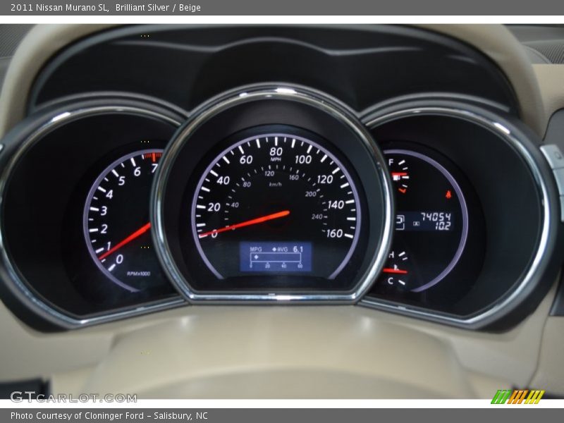 Brilliant Silver / Beige 2011 Nissan Murano SL