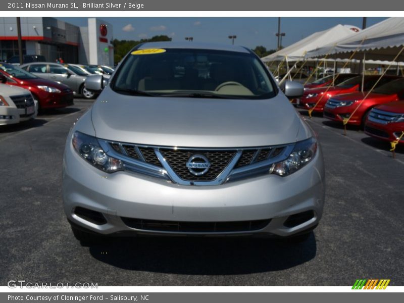 Brilliant Silver / Beige 2011 Nissan Murano SL