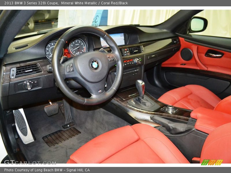  2013 3 Series 328i Coupe Coral Red/Black Interior