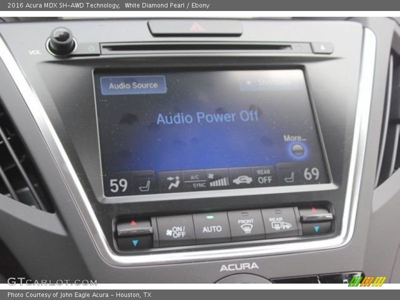 White Diamond Pearl / Ebony 2016 Acura MDX SH-AWD Technology