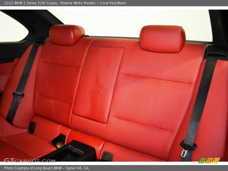 Mineral White Metallic / Coral Red/Black 2013 BMW 3 Series 328i Coupe