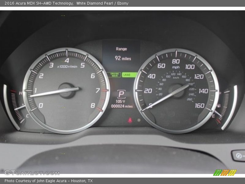 White Diamond Pearl / Ebony 2016 Acura MDX SH-AWD Technology