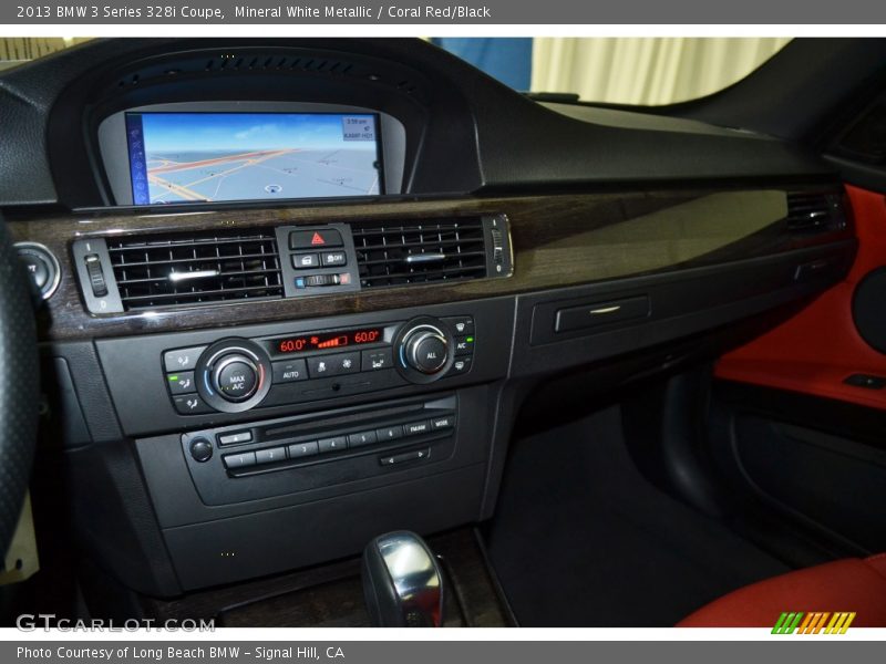 Mineral White Metallic / Coral Red/Black 2013 BMW 3 Series 328i Coupe