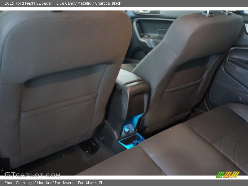 Blue Candy Metallic / Charcoal Black 2015 Ford Fiesta SE Sedan