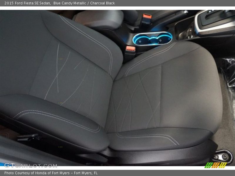 Blue Candy Metallic / Charcoal Black 2015 Ford Fiesta SE Sedan