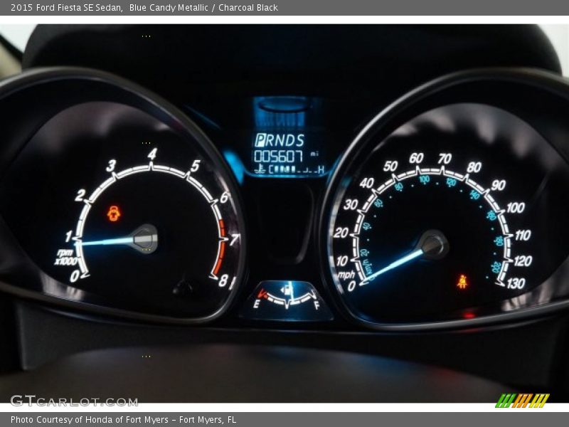 Blue Candy Metallic / Charcoal Black 2015 Ford Fiesta SE Sedan