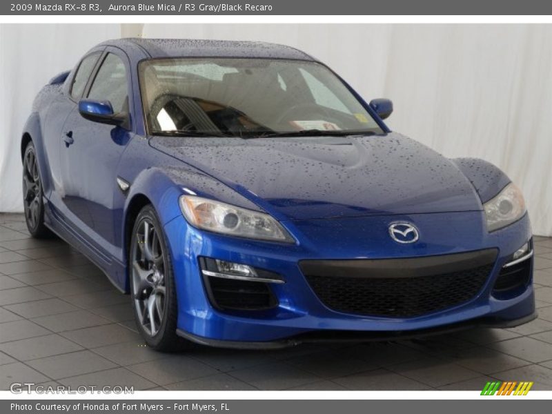 Aurora Blue Mica / R3 Gray/Black Recaro 2009 Mazda RX-8 R3