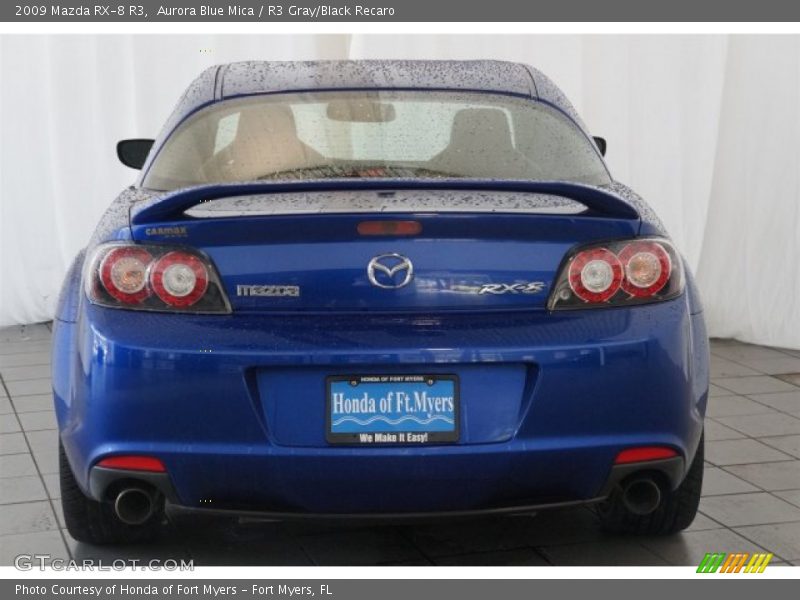 Aurora Blue Mica / R3 Gray/Black Recaro 2009 Mazda RX-8 R3