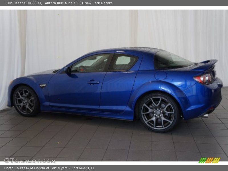 Aurora Blue Mica / R3 Gray/Black Recaro 2009 Mazda RX-8 R3
