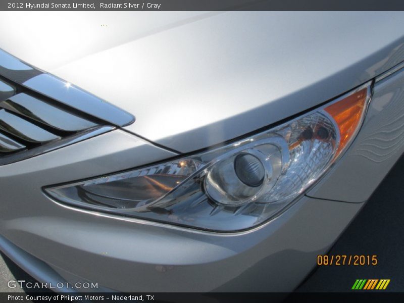 Radiant Silver / Gray 2012 Hyundai Sonata Limited