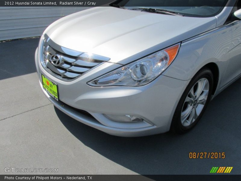 Radiant Silver / Gray 2012 Hyundai Sonata Limited