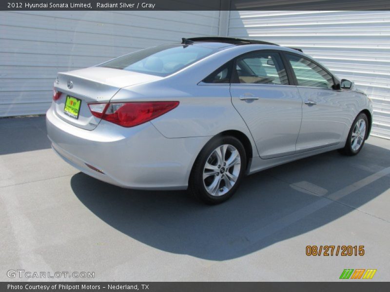 Radiant Silver / Gray 2012 Hyundai Sonata Limited