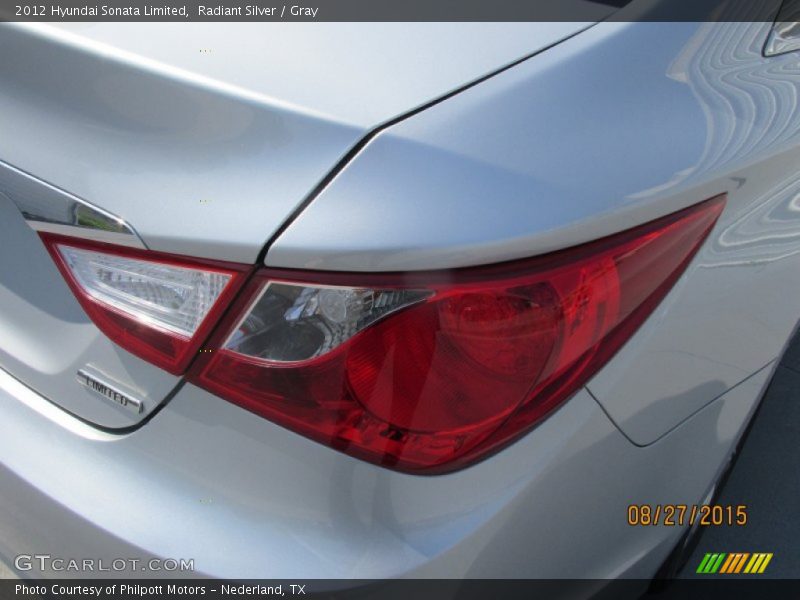 Radiant Silver / Gray 2012 Hyundai Sonata Limited