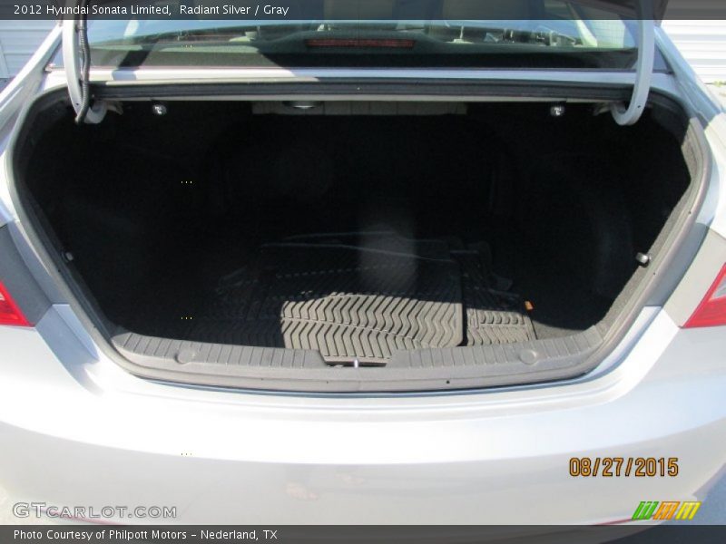 Radiant Silver / Gray 2012 Hyundai Sonata Limited