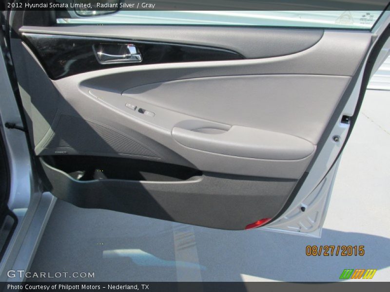 Radiant Silver / Gray 2012 Hyundai Sonata Limited