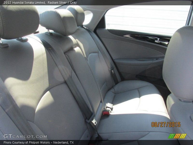 Radiant Silver / Gray 2012 Hyundai Sonata Limited