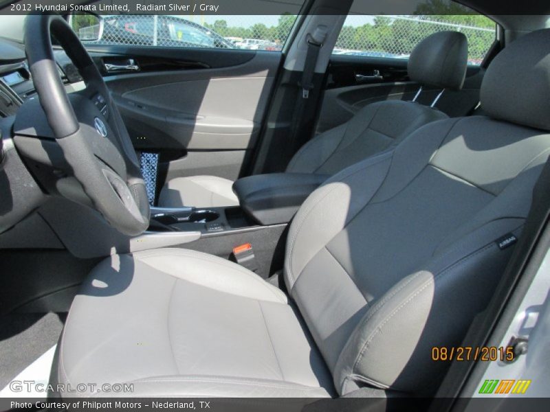 Radiant Silver / Gray 2012 Hyundai Sonata Limited