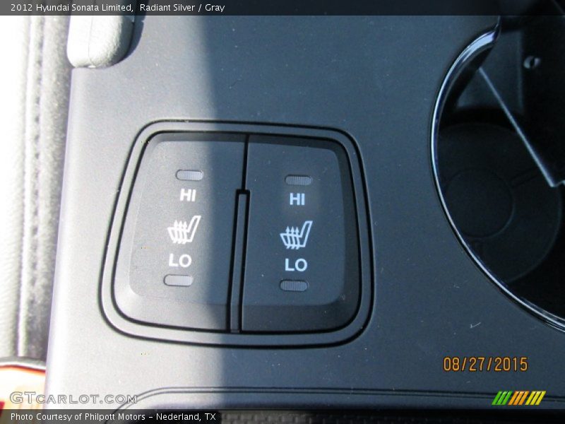 Radiant Silver / Gray 2012 Hyundai Sonata Limited