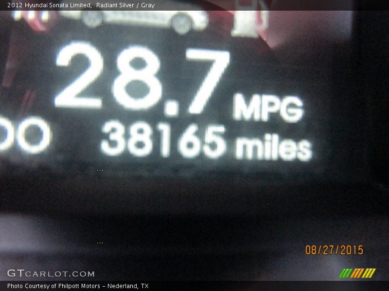 Radiant Silver / Gray 2012 Hyundai Sonata Limited