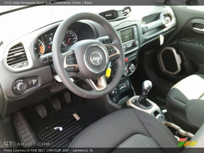 Black Interior - 2015 Renegade Sport 4x4 