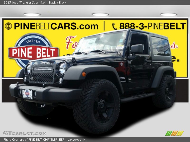 Black / Black 2015 Jeep Wrangler Sport 4x4