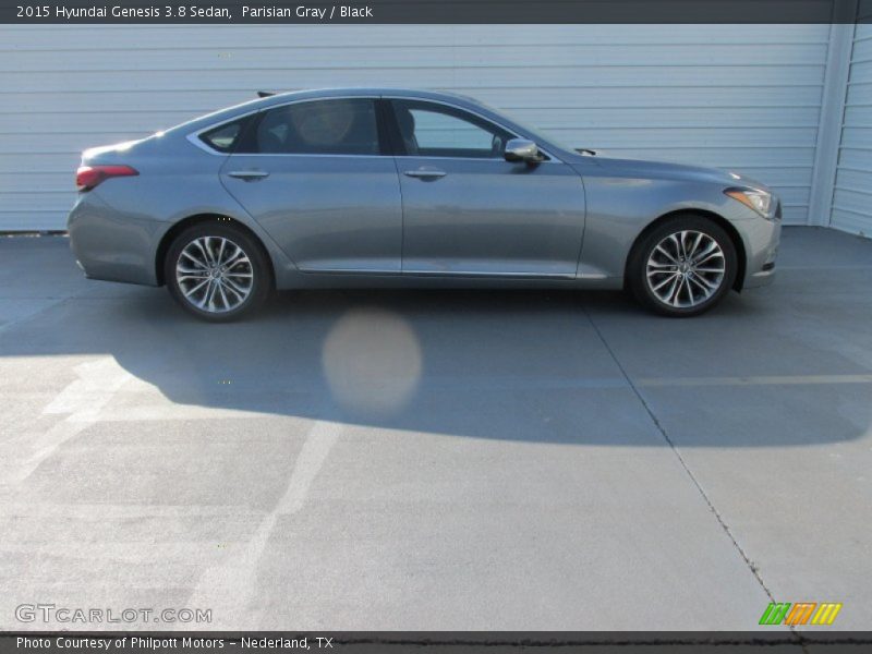 Parisian Gray / Black 2015 Hyundai Genesis 3.8 Sedan