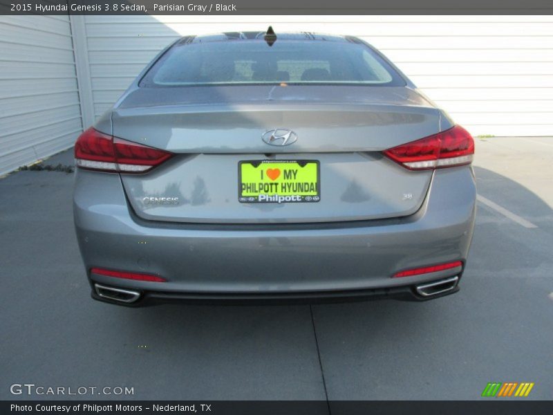 Parisian Gray / Black 2015 Hyundai Genesis 3.8 Sedan