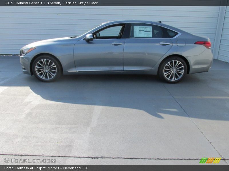 Parisian Gray / Black 2015 Hyundai Genesis 3.8 Sedan