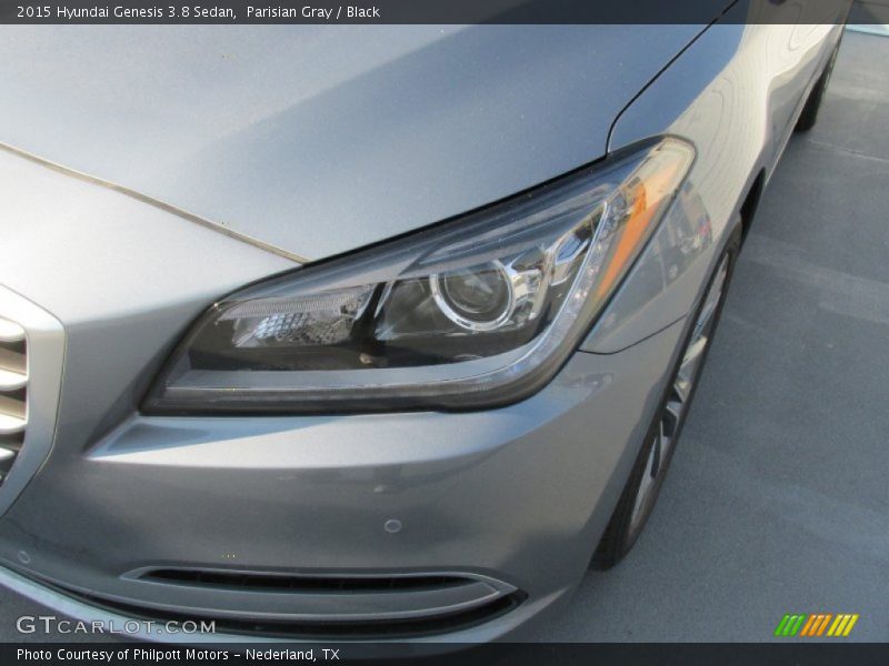 Parisian Gray / Black 2015 Hyundai Genesis 3.8 Sedan