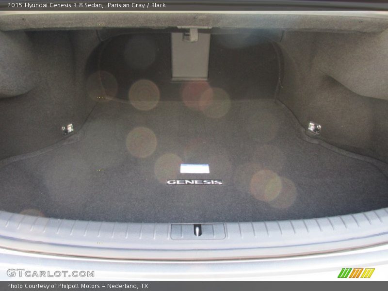 Parisian Gray / Black 2015 Hyundai Genesis 3.8 Sedan