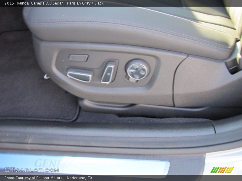 Parisian Gray / Black 2015 Hyundai Genesis 3.8 Sedan