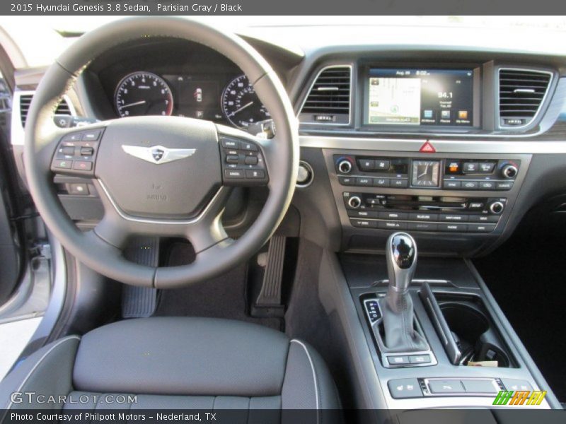 Parisian Gray / Black 2015 Hyundai Genesis 3.8 Sedan