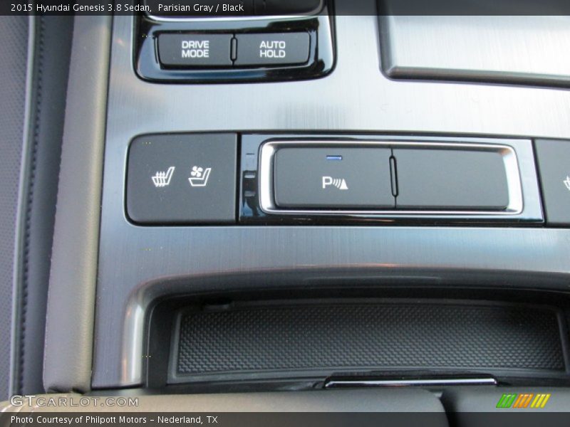 Parisian Gray / Black 2015 Hyundai Genesis 3.8 Sedan
