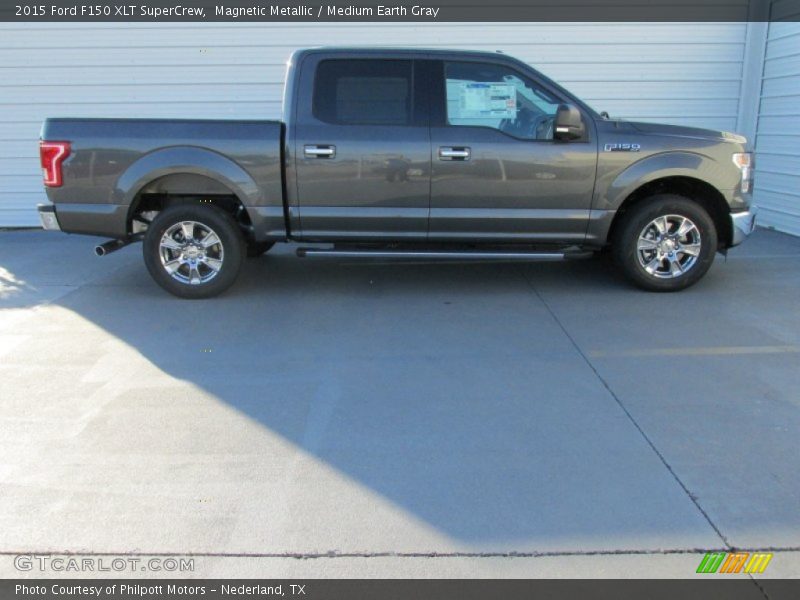 Magnetic Metallic / Medium Earth Gray 2015 Ford F150 XLT SuperCrew