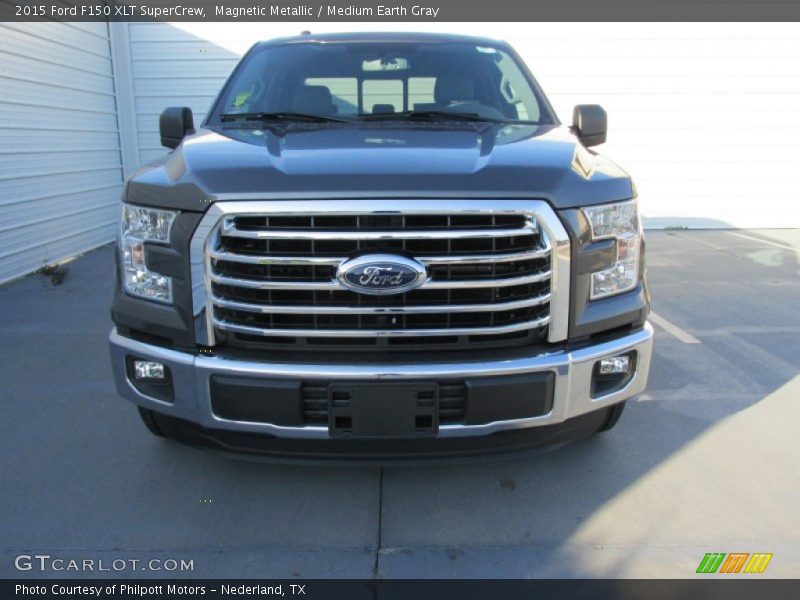 Magnetic Metallic / Medium Earth Gray 2015 Ford F150 XLT SuperCrew