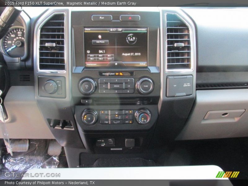 Magnetic Metallic / Medium Earth Gray 2015 Ford F150 XLT SuperCrew