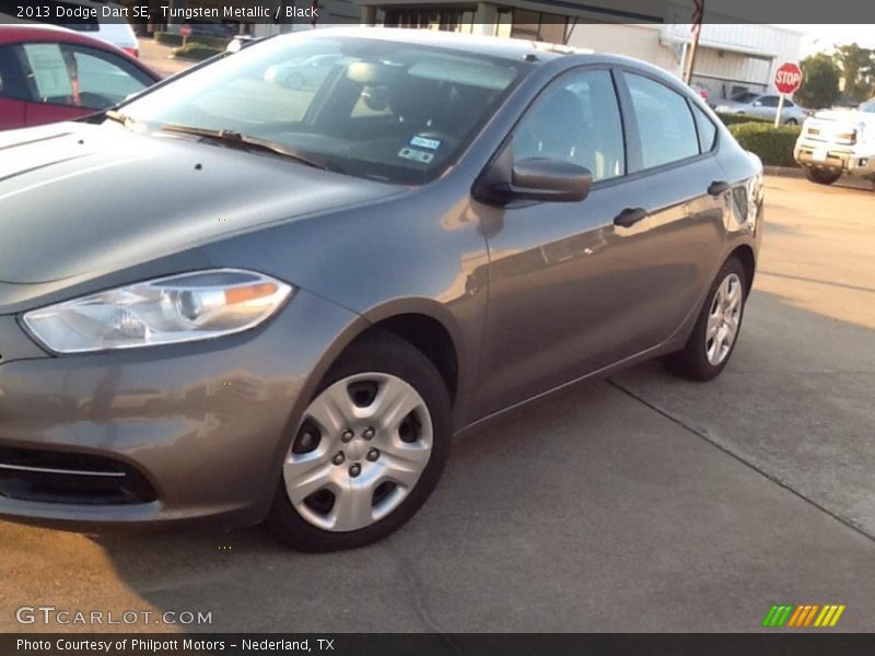 Tungsten Metallic / Black 2013 Dodge Dart SE