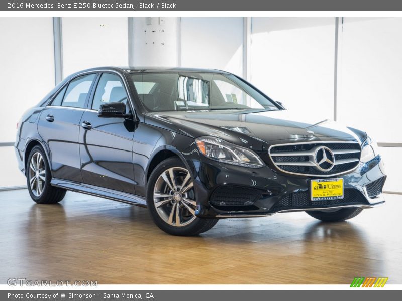 Black / Black 2016 Mercedes-Benz E 250 Bluetec Sedan