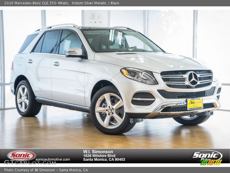 Iridium Silver Metallic / Black 2016 Mercedes-Benz GLE 350 4Matic
